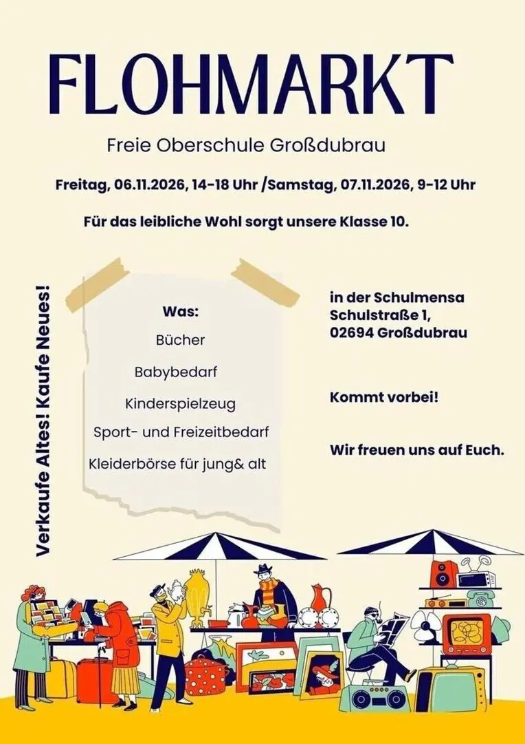 06./07.11.2026: Flohmarkt FOS Großdubrau